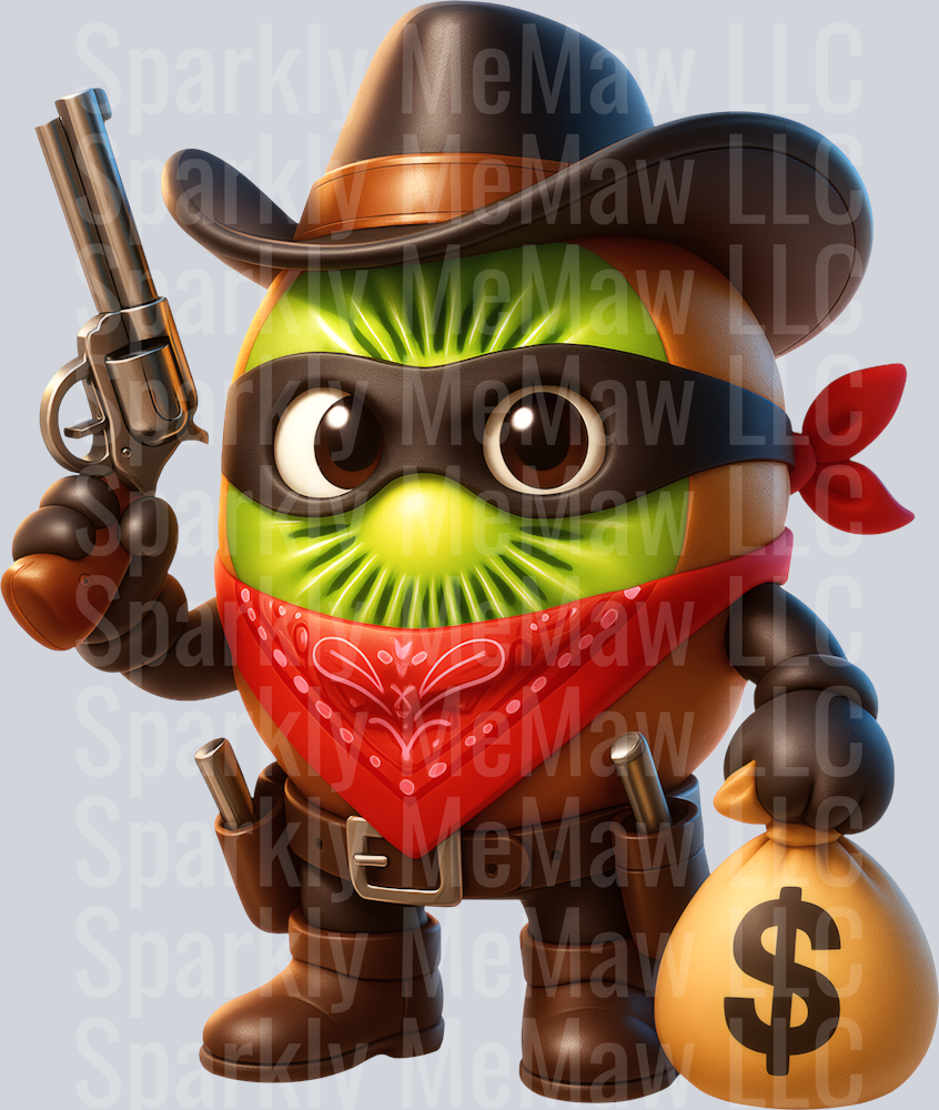 Kiwitto Banditto Brain Rot UV DTF Decal
