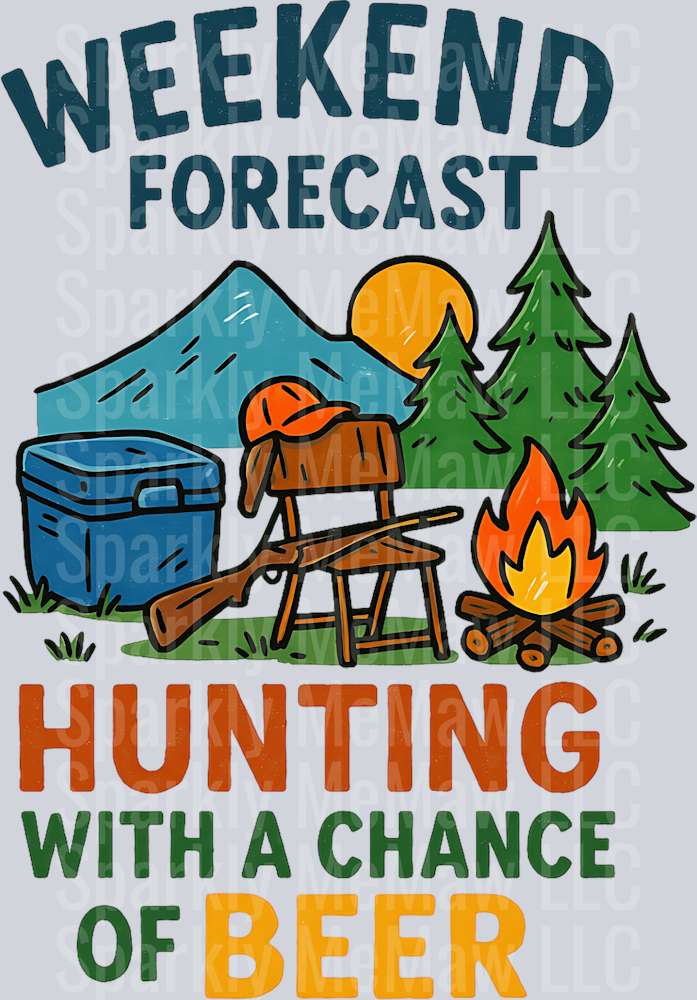 weekend forecast UV DTF Decal
