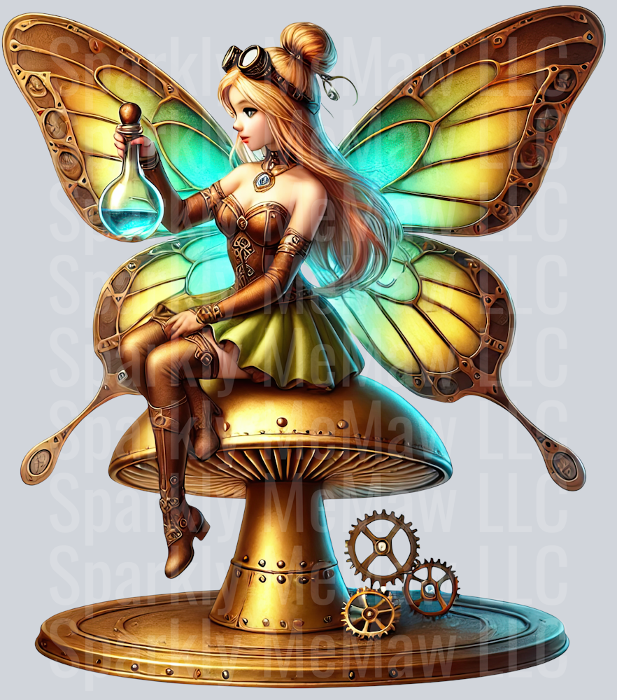Fairy SteamPunk UV DTF Decal 4