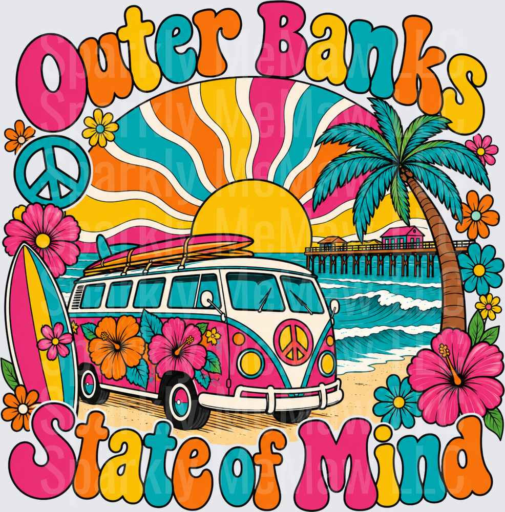 Outer Banks State of Mind UV DTF Decal