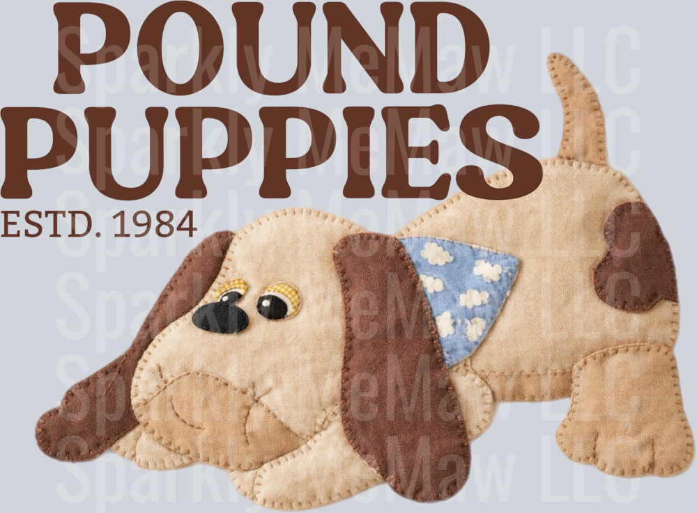 Vintage Puppies UV DTF Decal