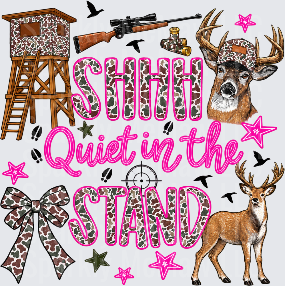 Shhh Quiet In The Stand UV DTF Decal