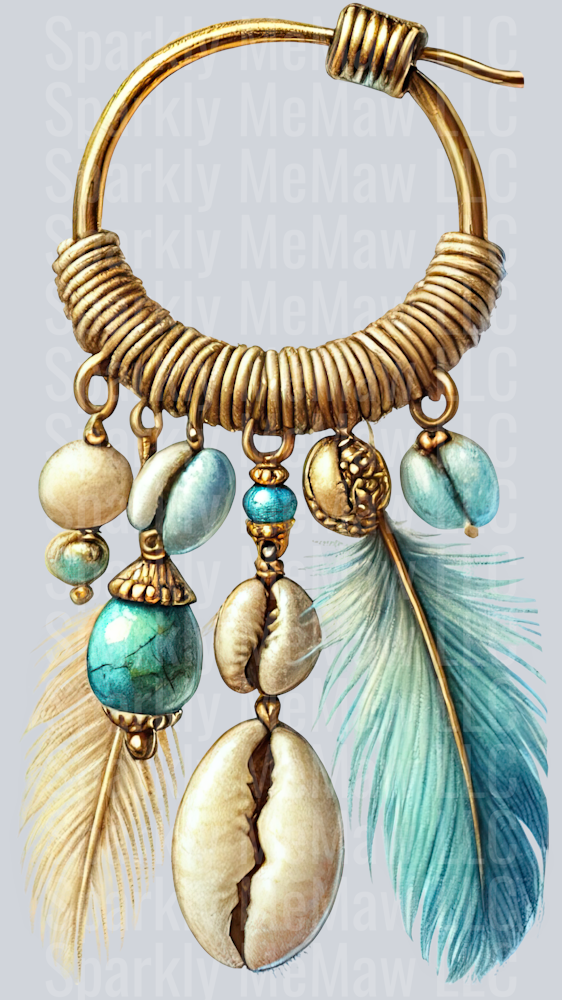 1 Ocean Boho Summer ClipArt Decal