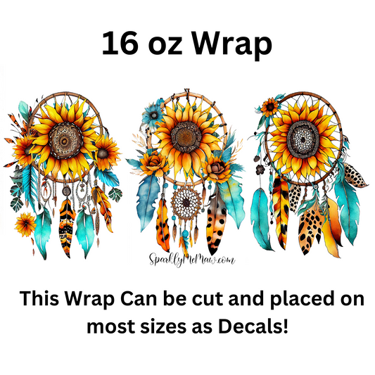 Western Dreamcatchers UV DTF 16 oz Wrap