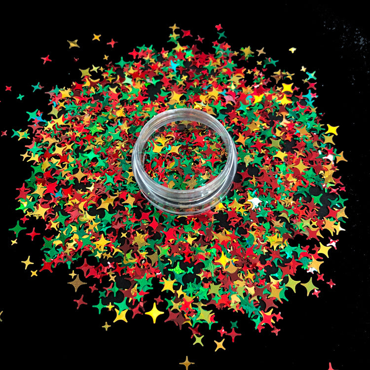 Tree Topper Shape Glitter Mix