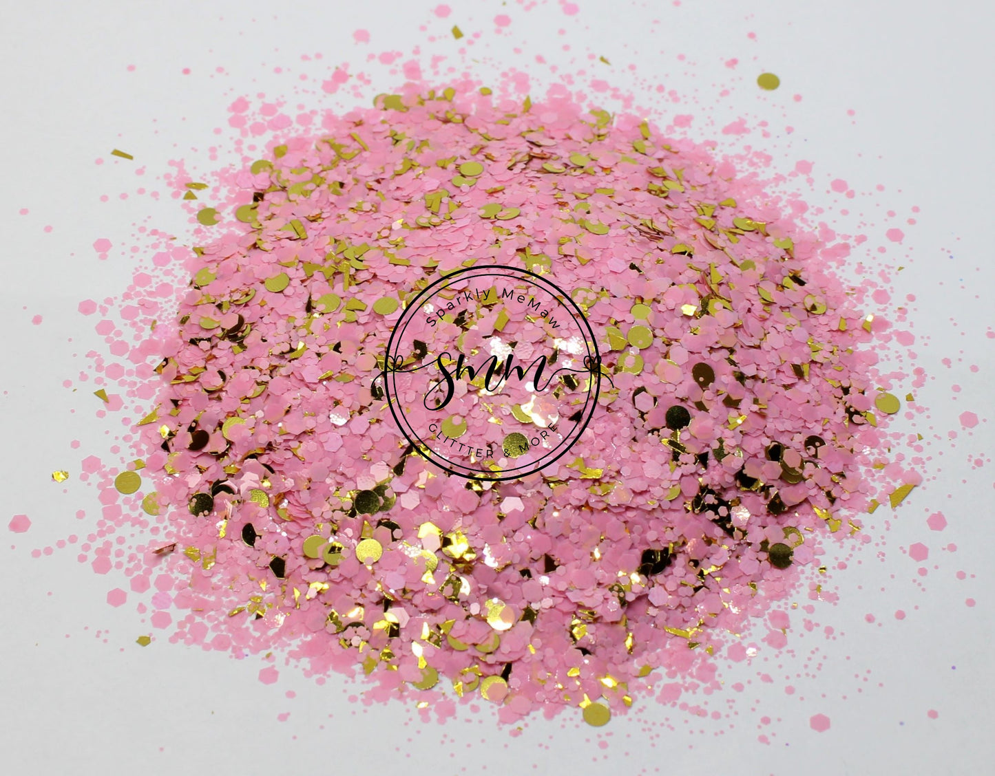 Pink Patina Chunky Glitter Mix