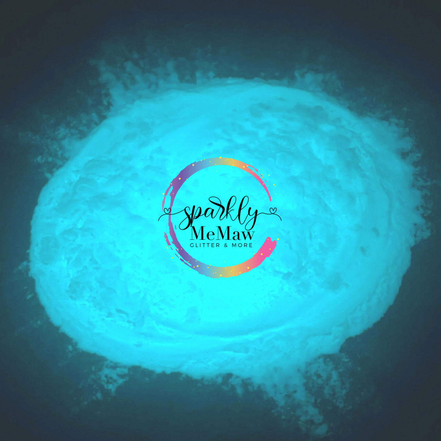 Blue Glow in the Dark Powder