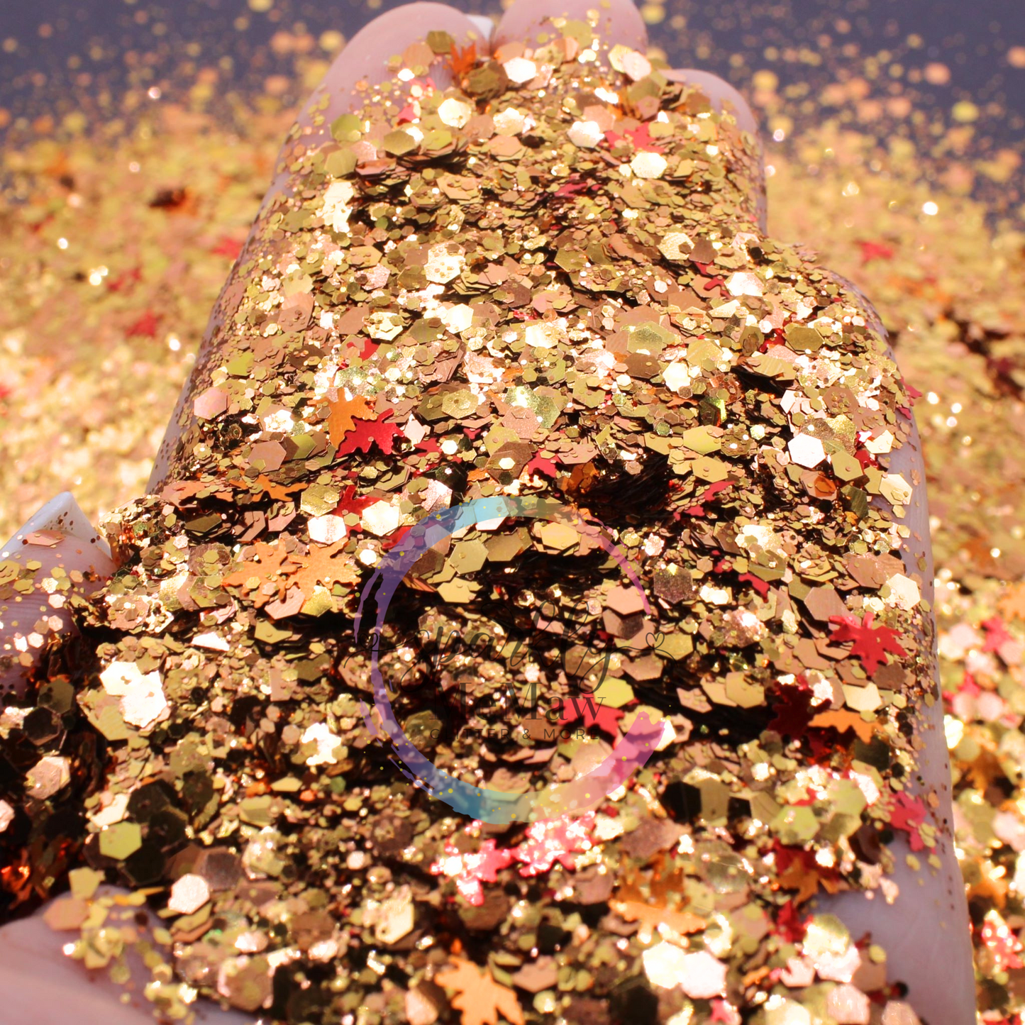 Hey Fall SMM Custom Chunky Glitter Mix with shapes