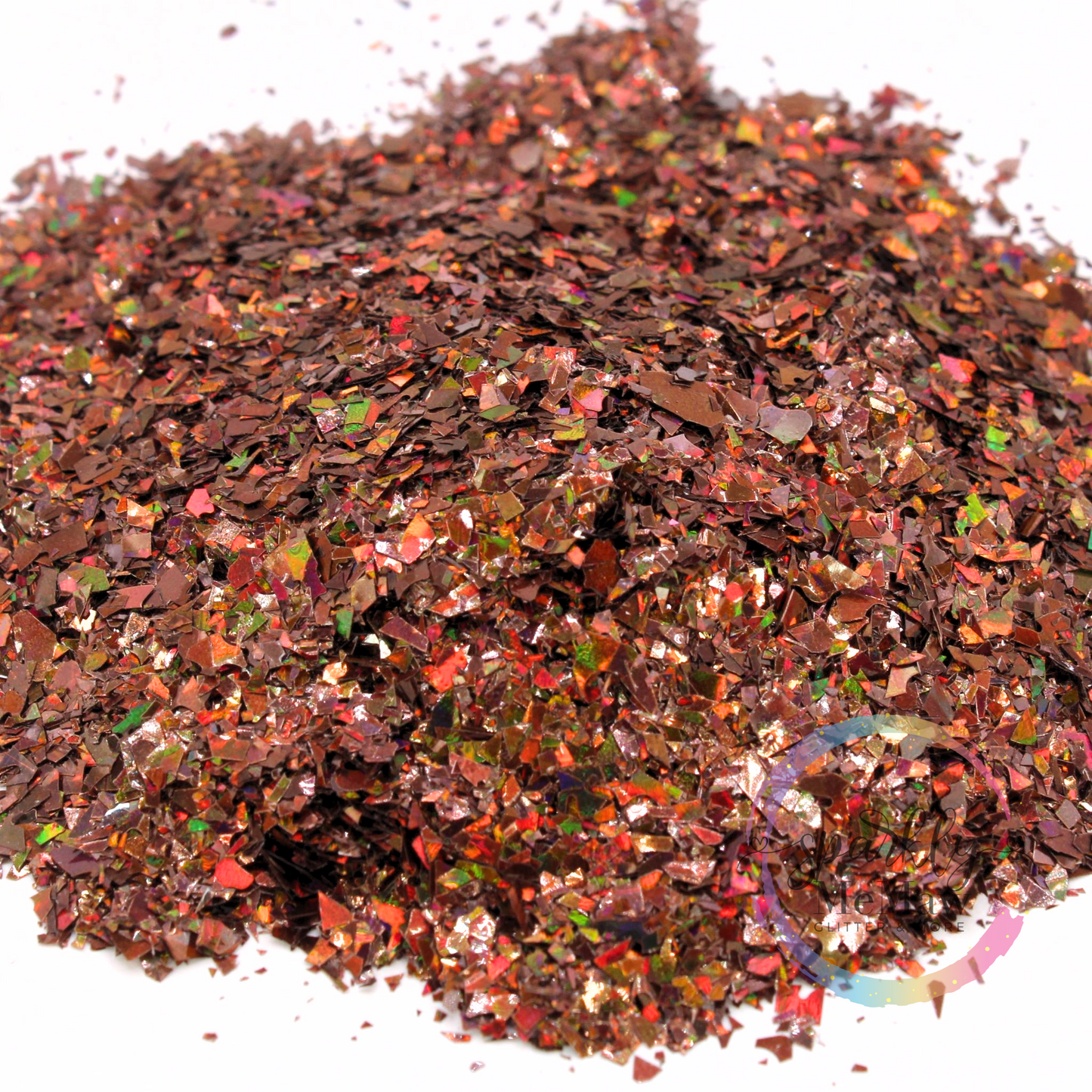 Espresso Holographic Glitter Flakes
