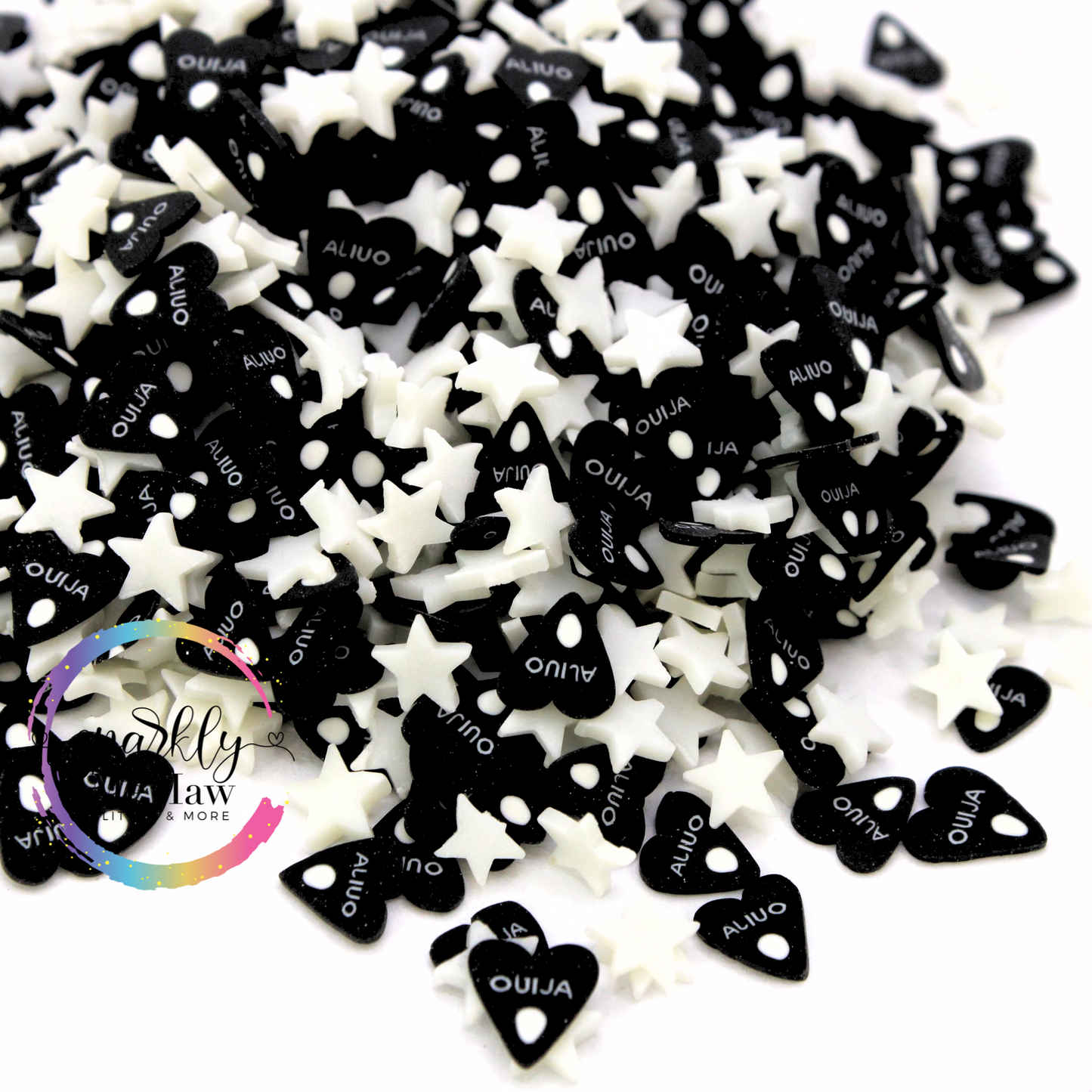 Ouija Poly clay Shape Glitter