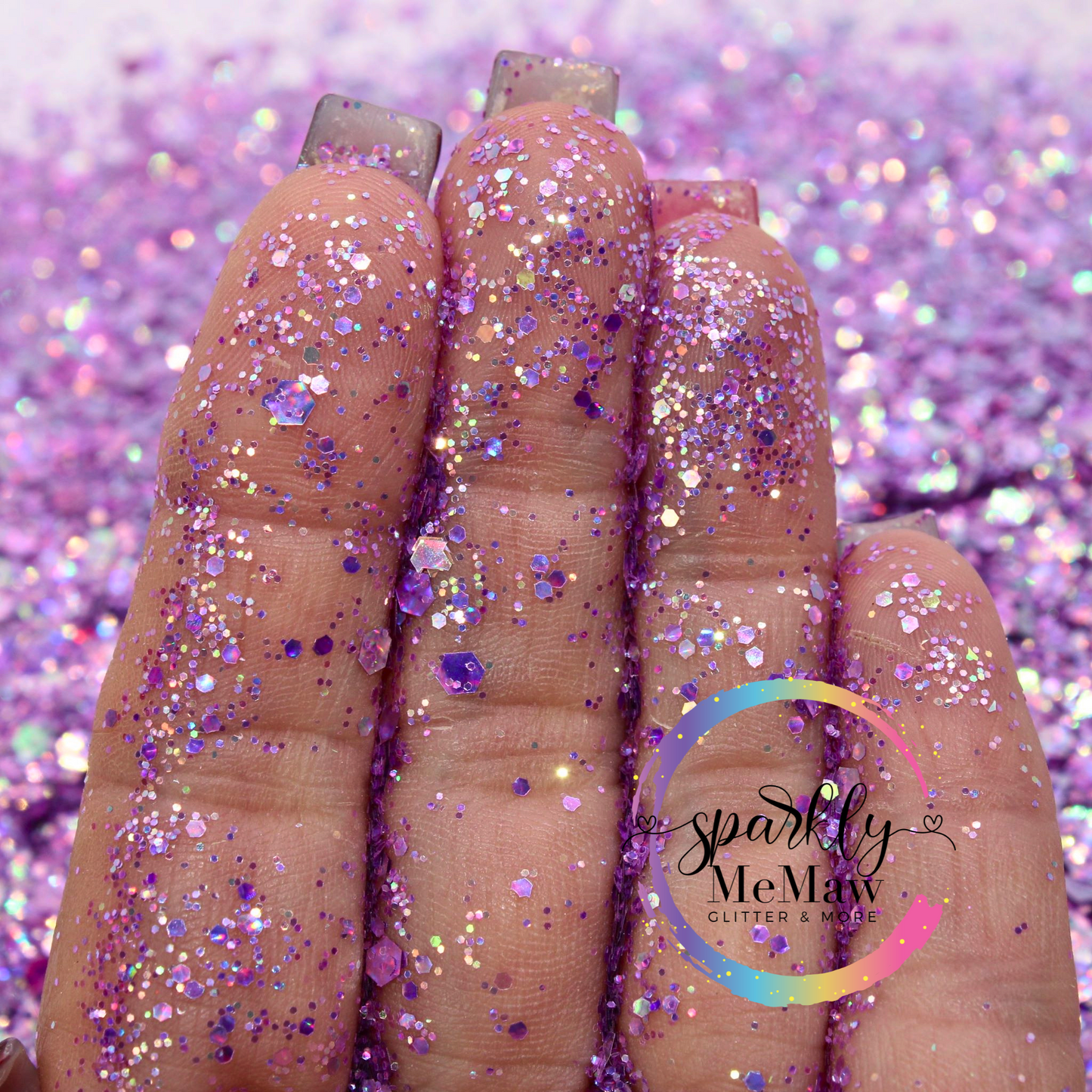 Purple Prism Chunky 3D Holographic Glitter Mix