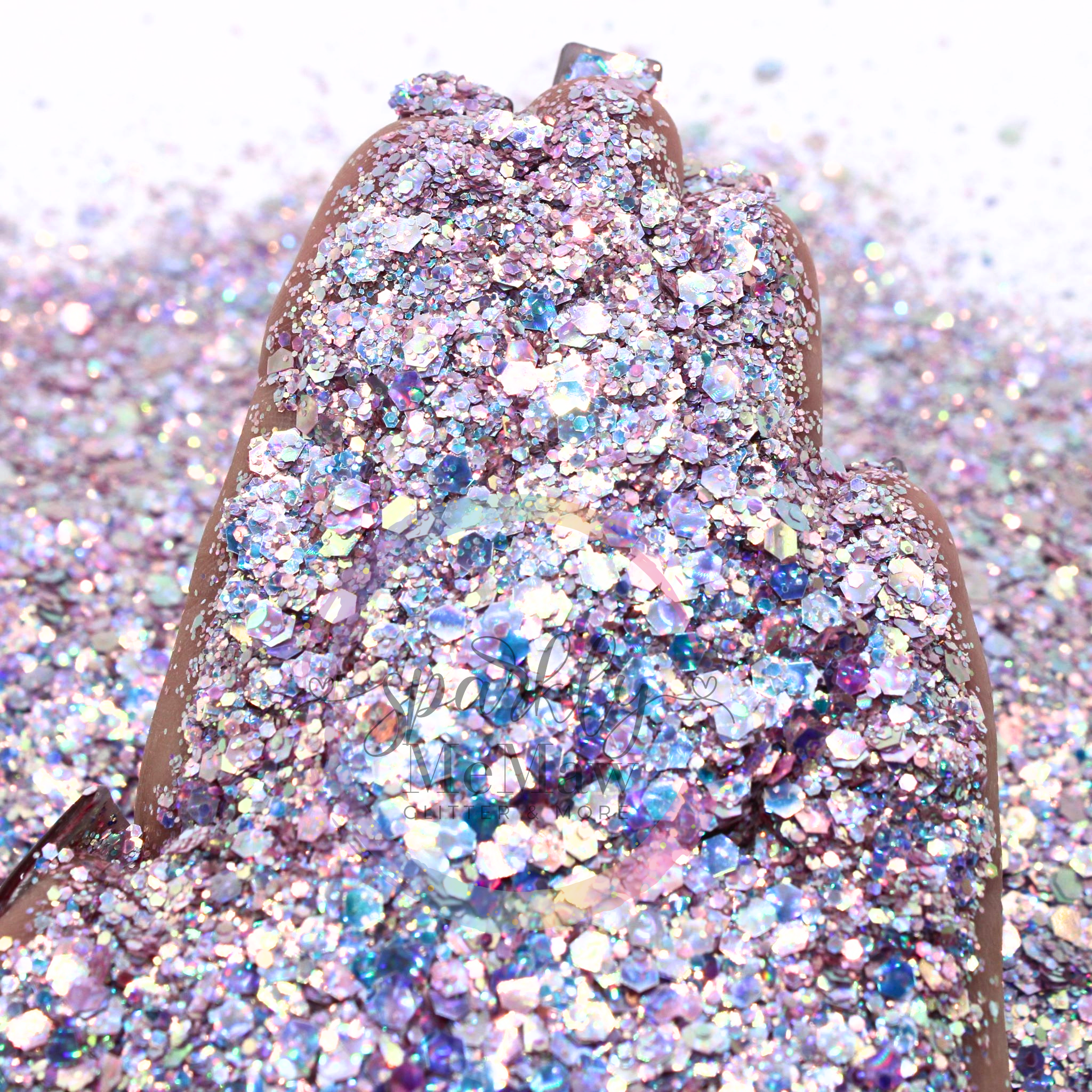 Purple Prism Chunky 3D Holographic Glitter Mix