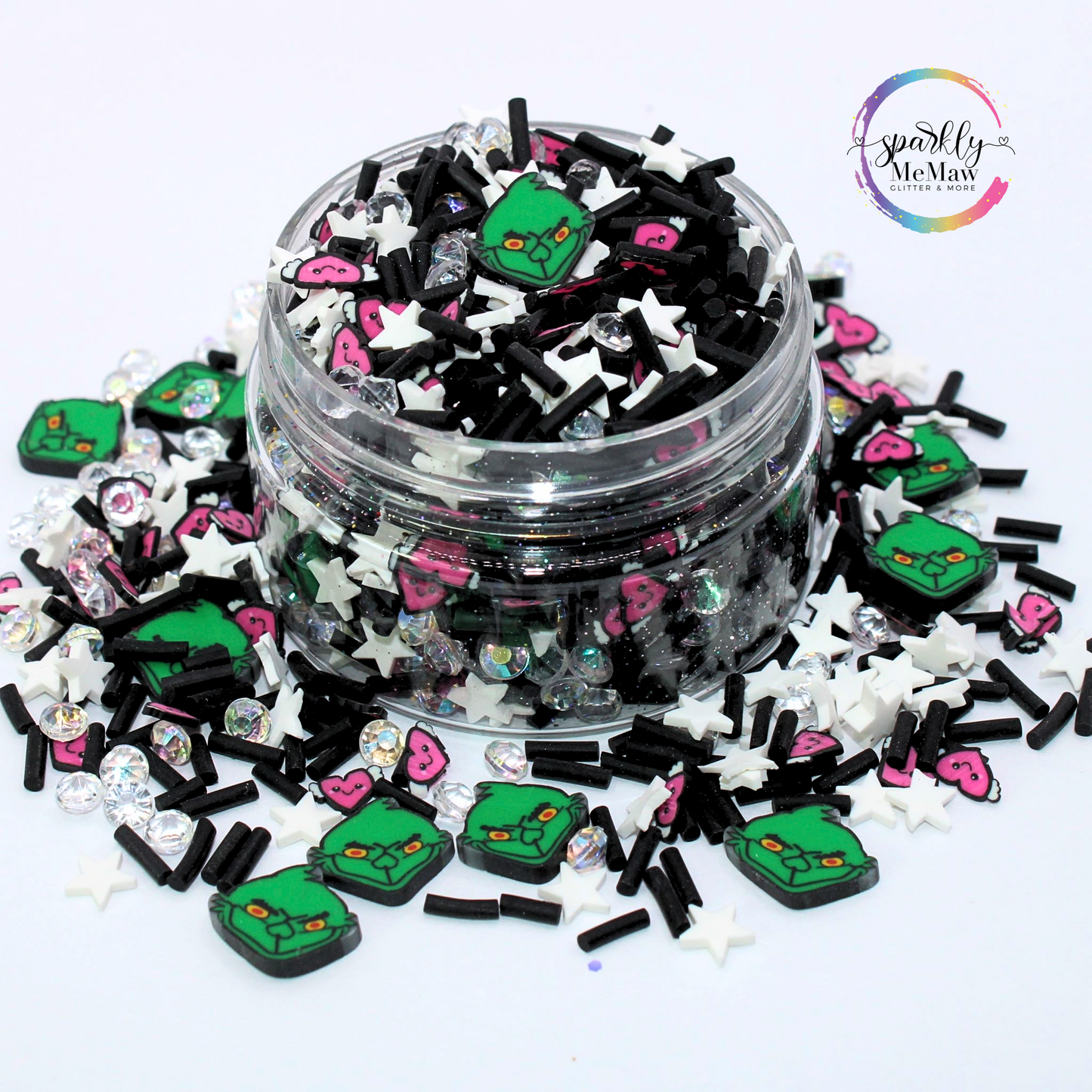Stink Stank Stunk Custom Poly Clay Shapes Glitter