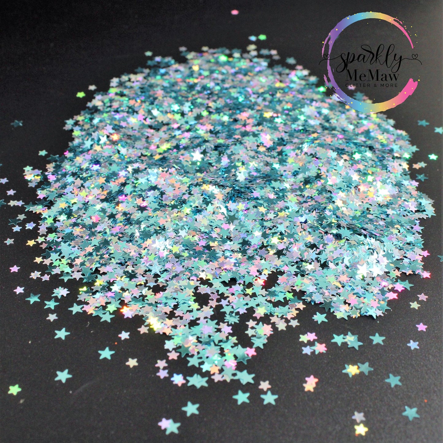 StarStruck Blue Holographic Star Shaped Glitter