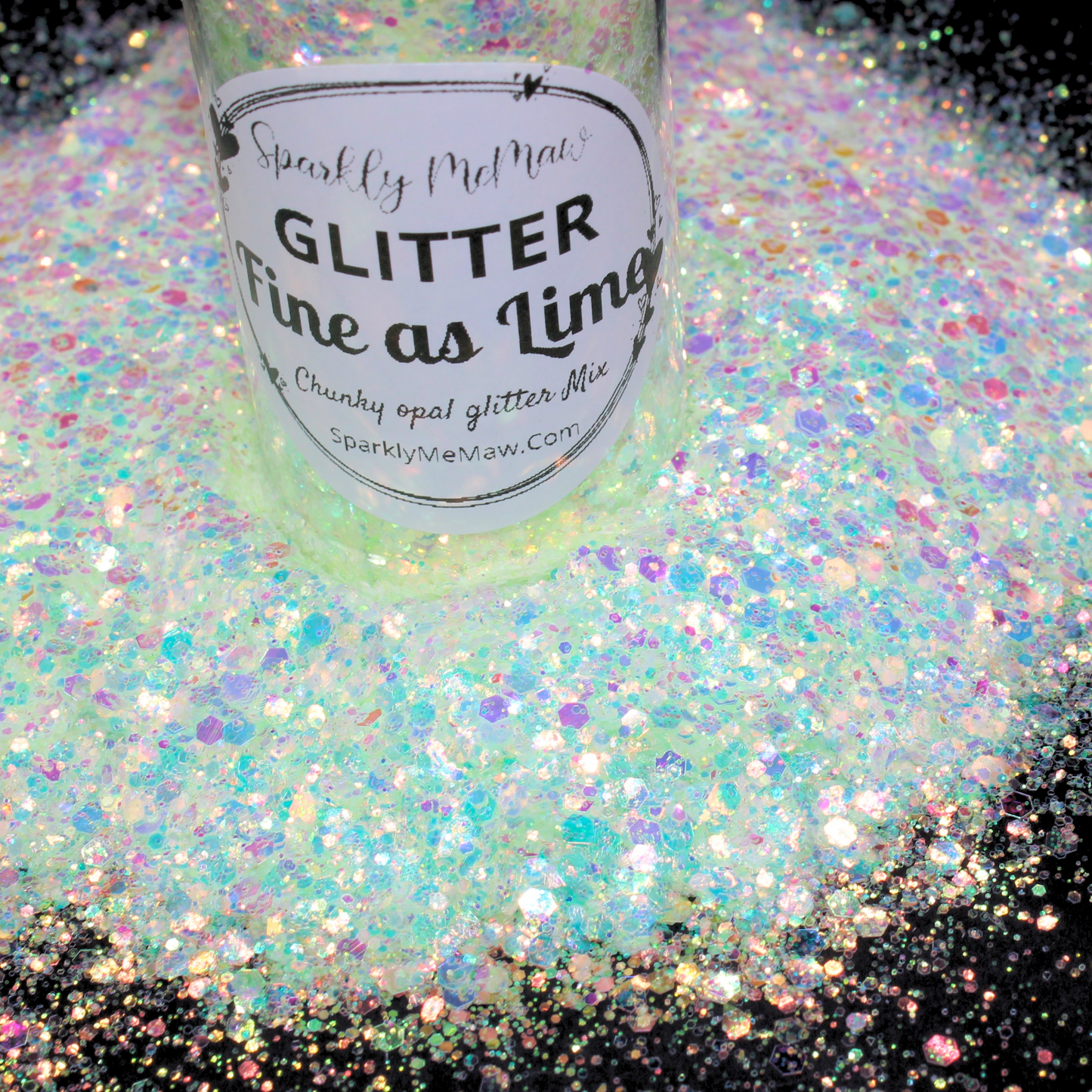 Fine as Lime Chunky Opal Glitter Mix