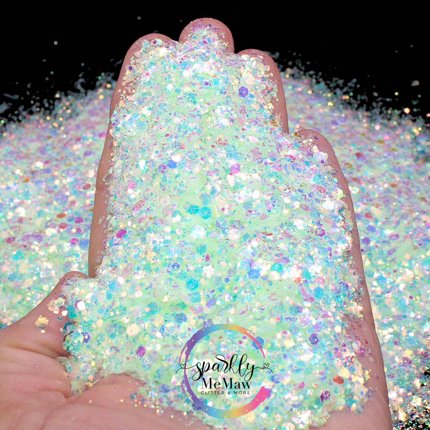 Fine as Lime Chunky Opal Glitter Mix