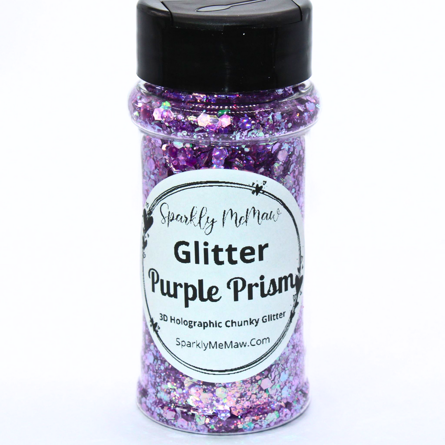 Purple Prism Chunky 3D Holographic Glitter Mix