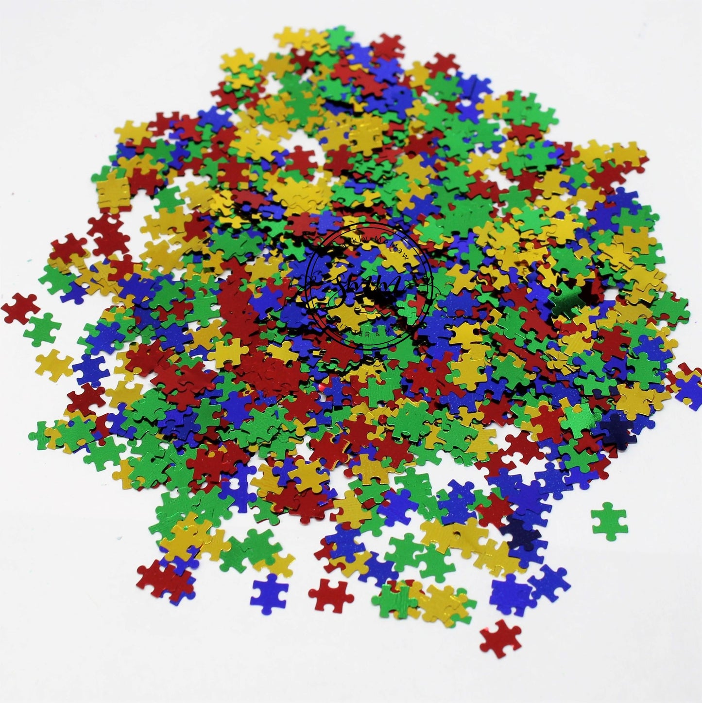 Puzzled "Colorful Shape Glitter"