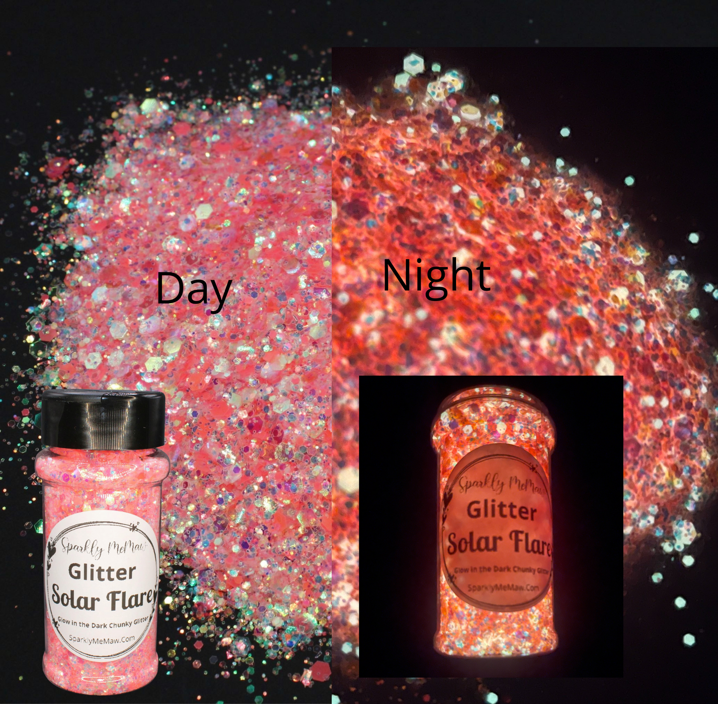 Solar Flare Chunky Glow in the Dark Glitter