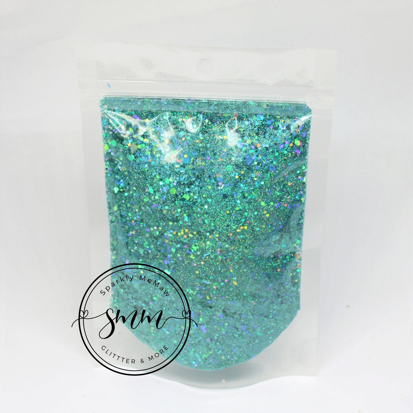 Teal Me I'm Pretty ultra Holographic chunky