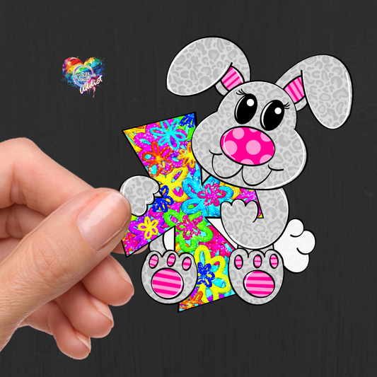 Bunny Cross UV DTF Decal