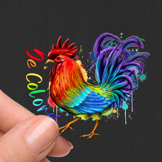 De Colores Rooster UV DTF Decal