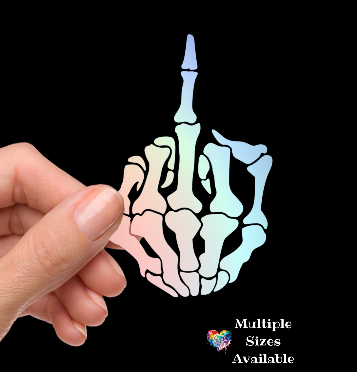 Pastel Middle Finger UV DTF Decal