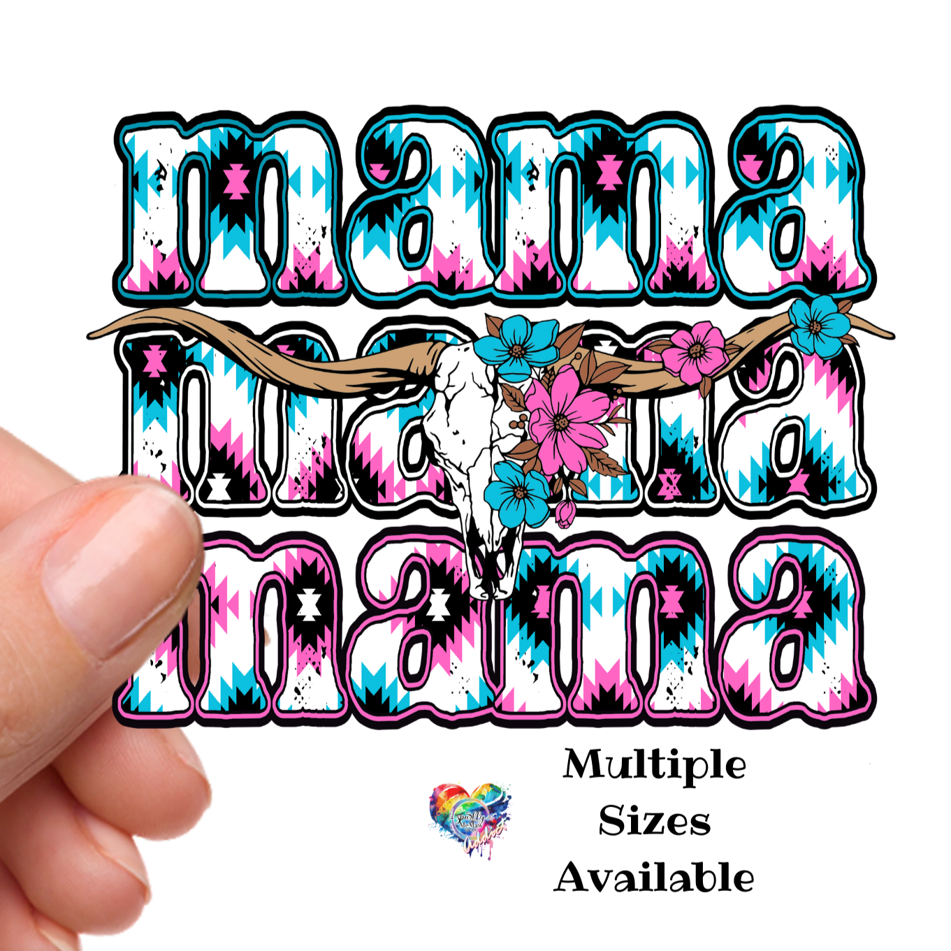 Aztec Mama 2 Pink Uv Dtf Decal Sparkly Memaw Llc 9105