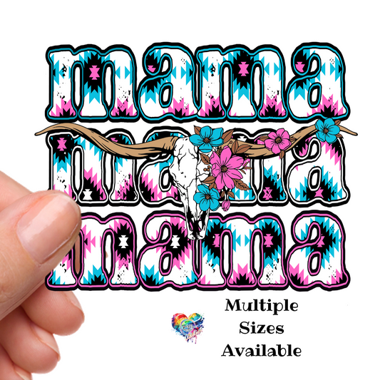 Aztec Mama 2 pink UV DTF Decal