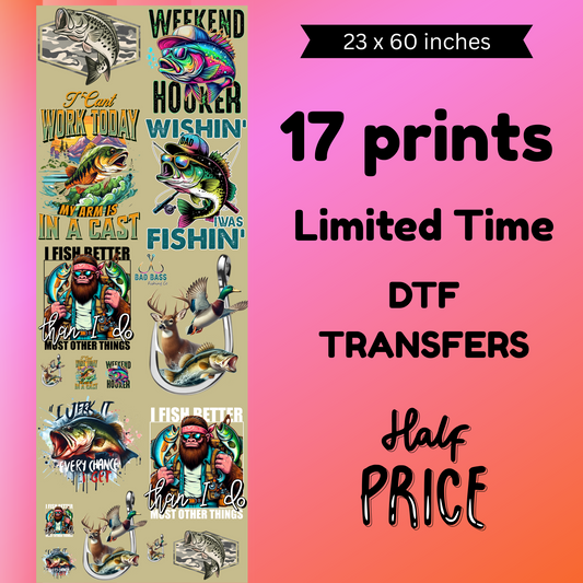 Weekend Hooker  (For Fabrics Only) Gang Sheet 5 Foot
