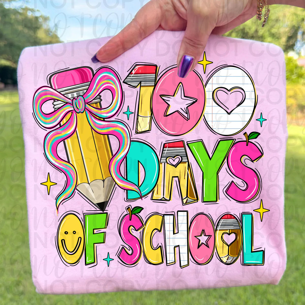 100 Days of School DTF Transfer
