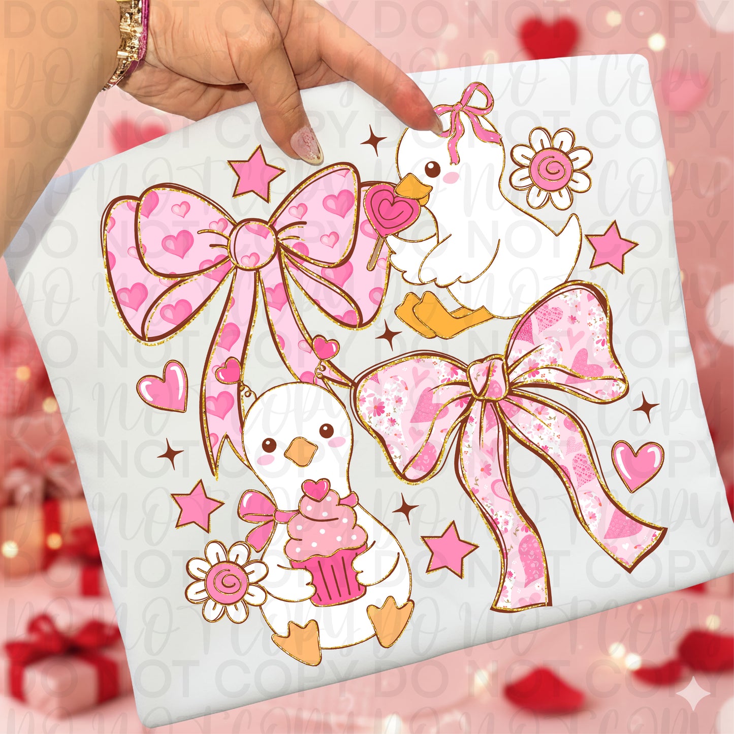 Coquette Valentine Goose DTF Transfer