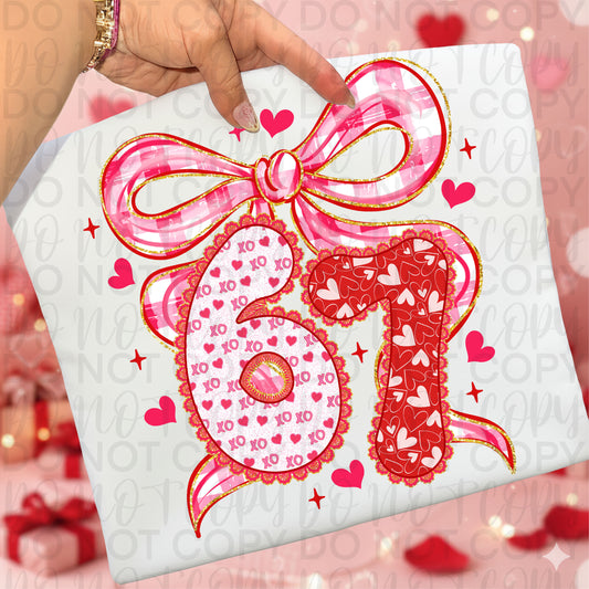 Valentine 67 Coquette DTF Transfer