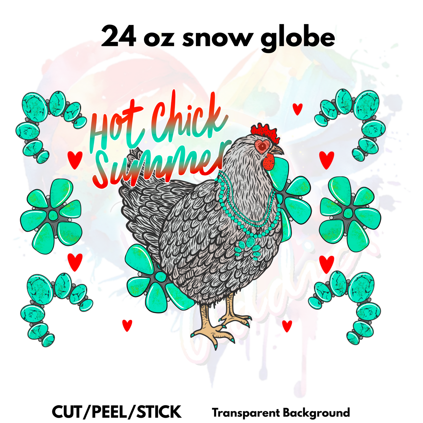Hot Chick  Multiple Sized Wraps (16 oz, 20 oz, 20 oz skinny , 40 oz)