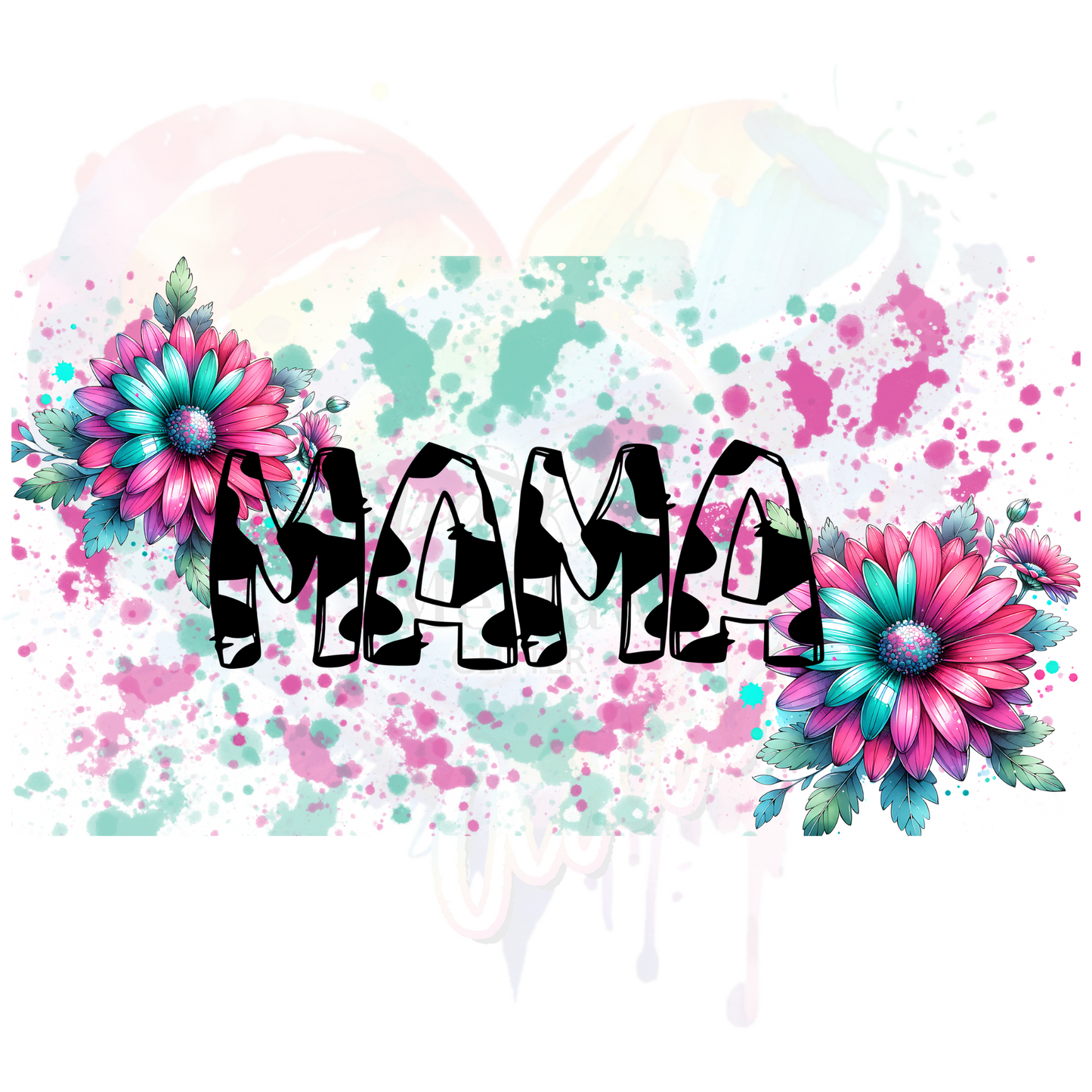 Mama Cow Print UV DTF 16 oz Wrap