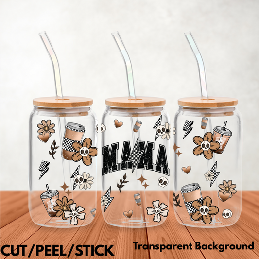 Coffee Mama  UV DTF 16 oz Wrap