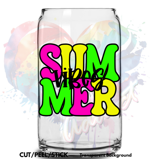 Summer Vibes 3 UV DTF Decal