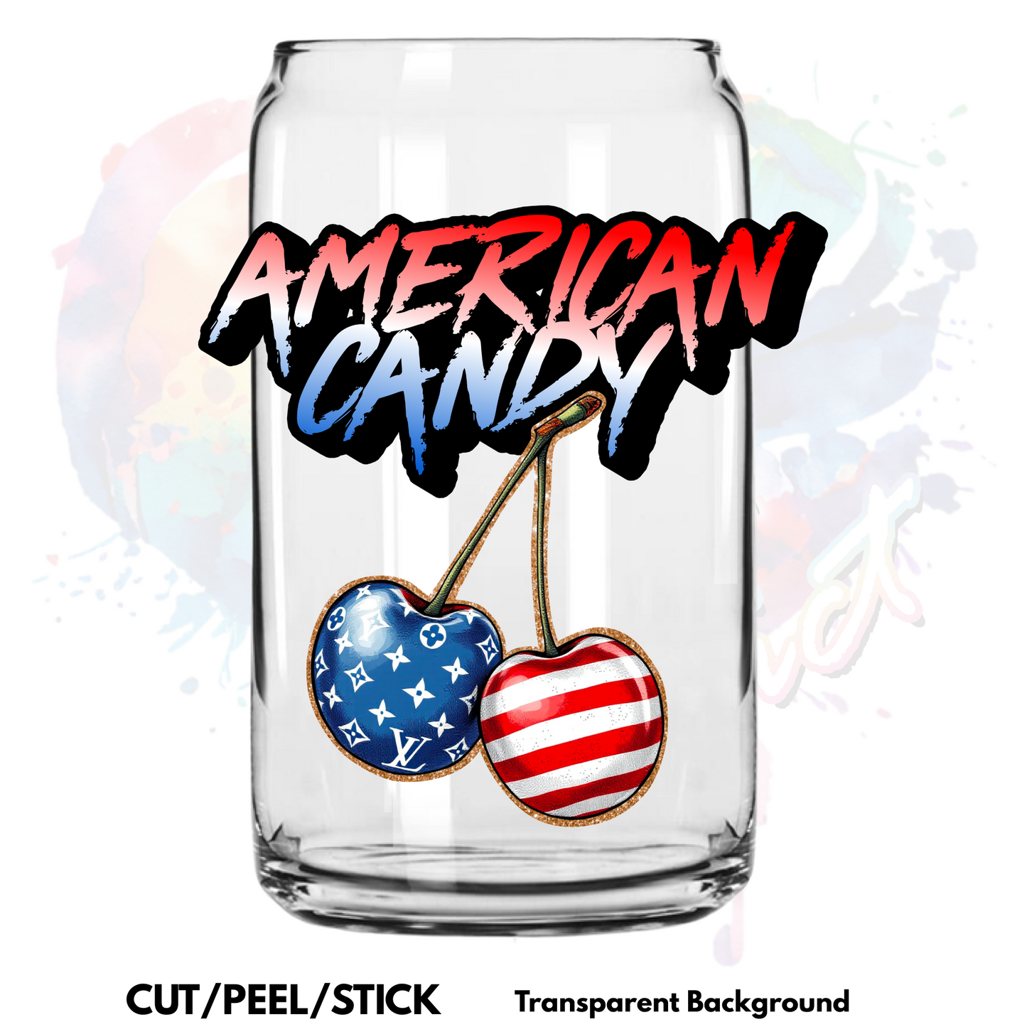 American Candy UV DTF Decal