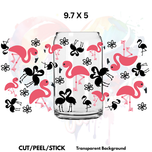 Flamingo Wrap UV  DTF 9.7 x 5