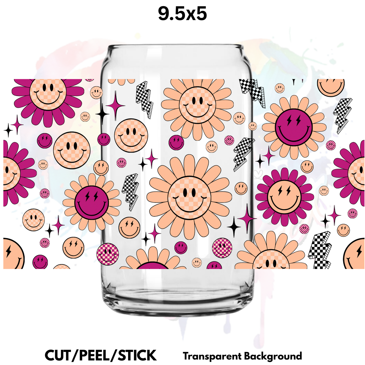 Smiles 3  UV  DTF  Wrap