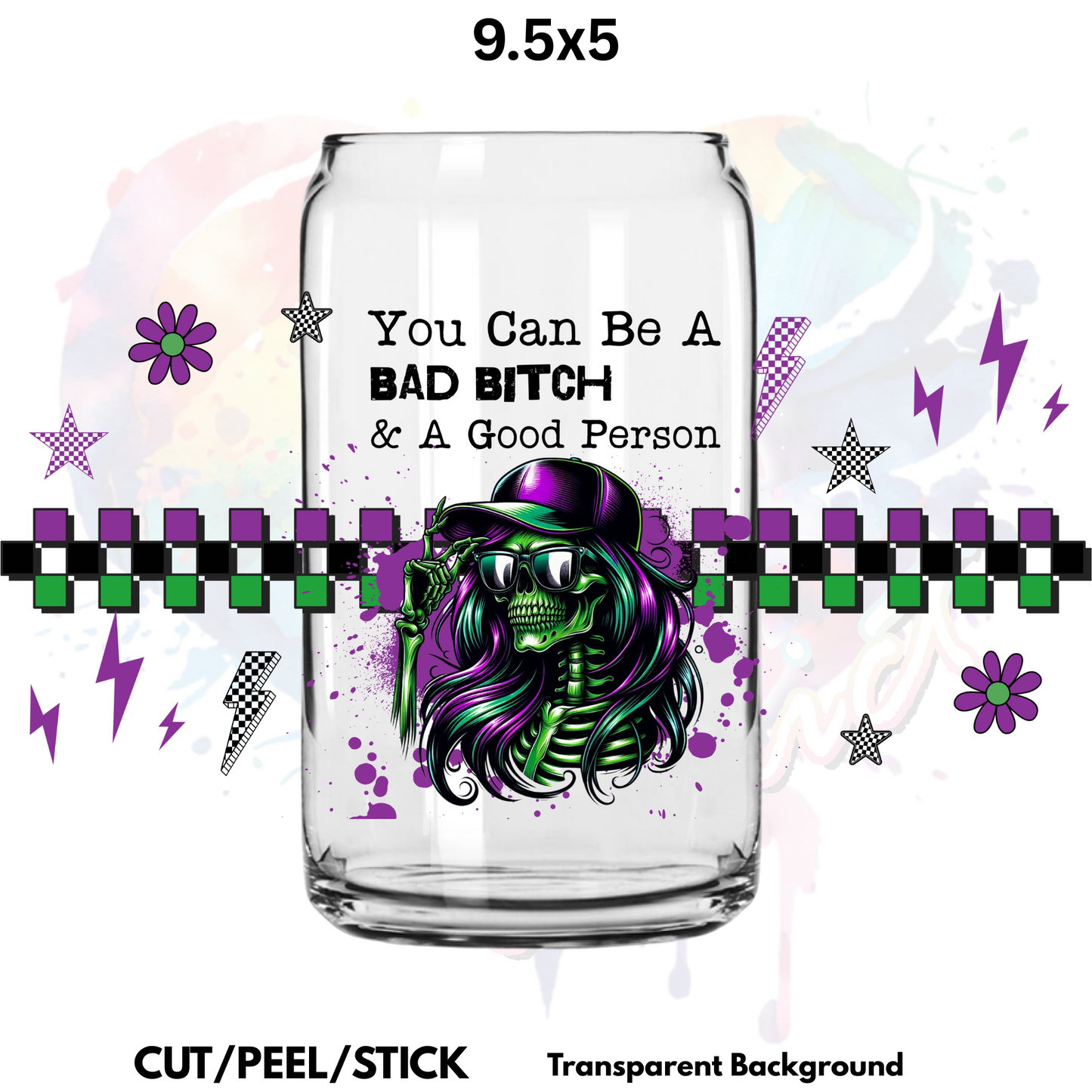 BB and a Good Person UV  DTF  Wrap