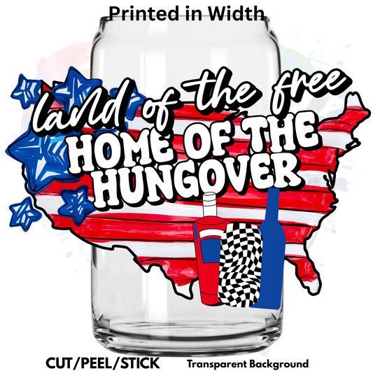 Home of the Free (hangover)  UV DTF Decal (printed by width)