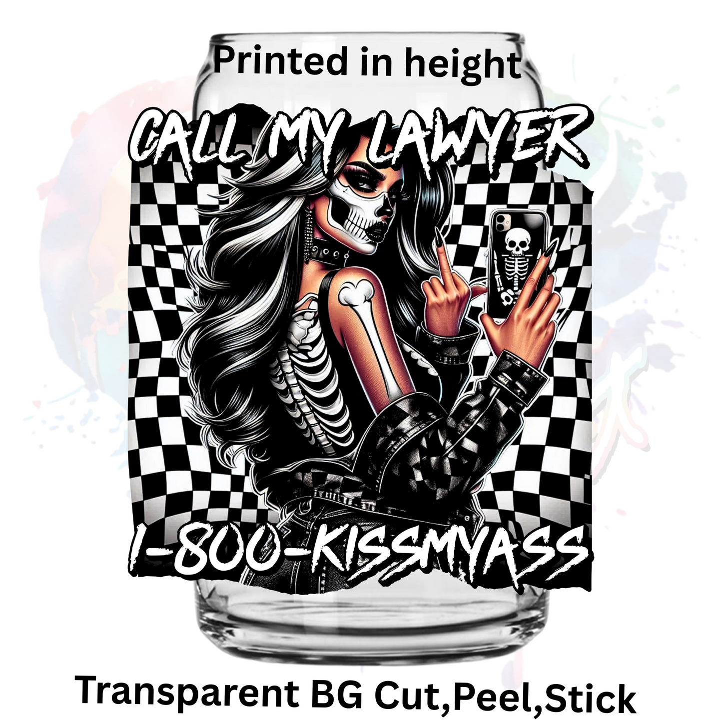 Call my Lawyer 1 UV DTF Decal