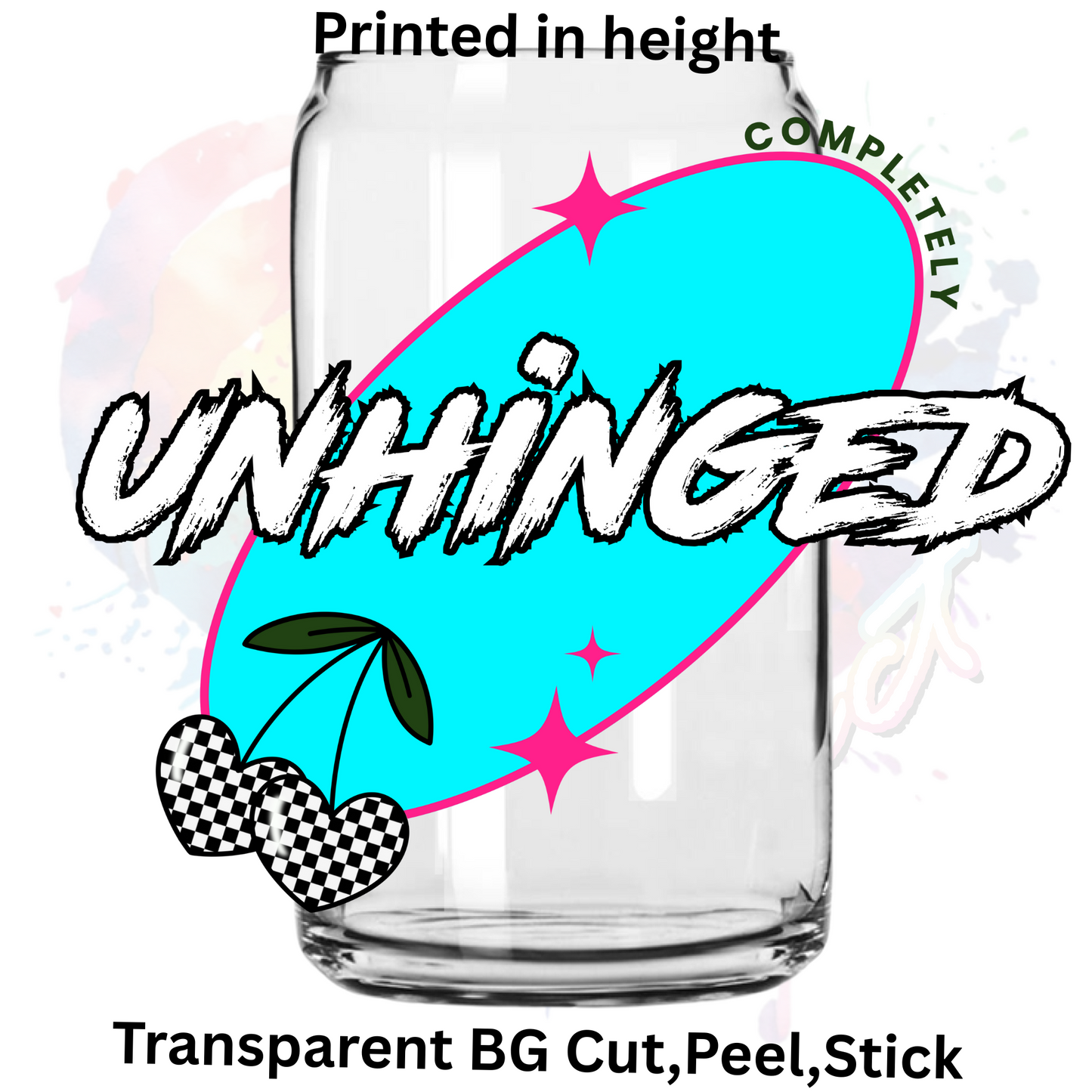 Unhinged UV DTF Decal