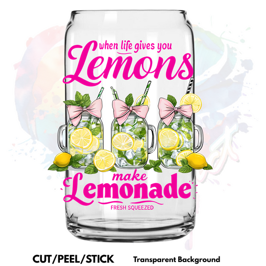 Make Lemonade UV DTF Decal