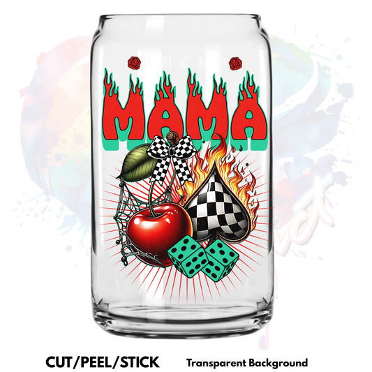 One Lucky Mama  UV DTF Decal