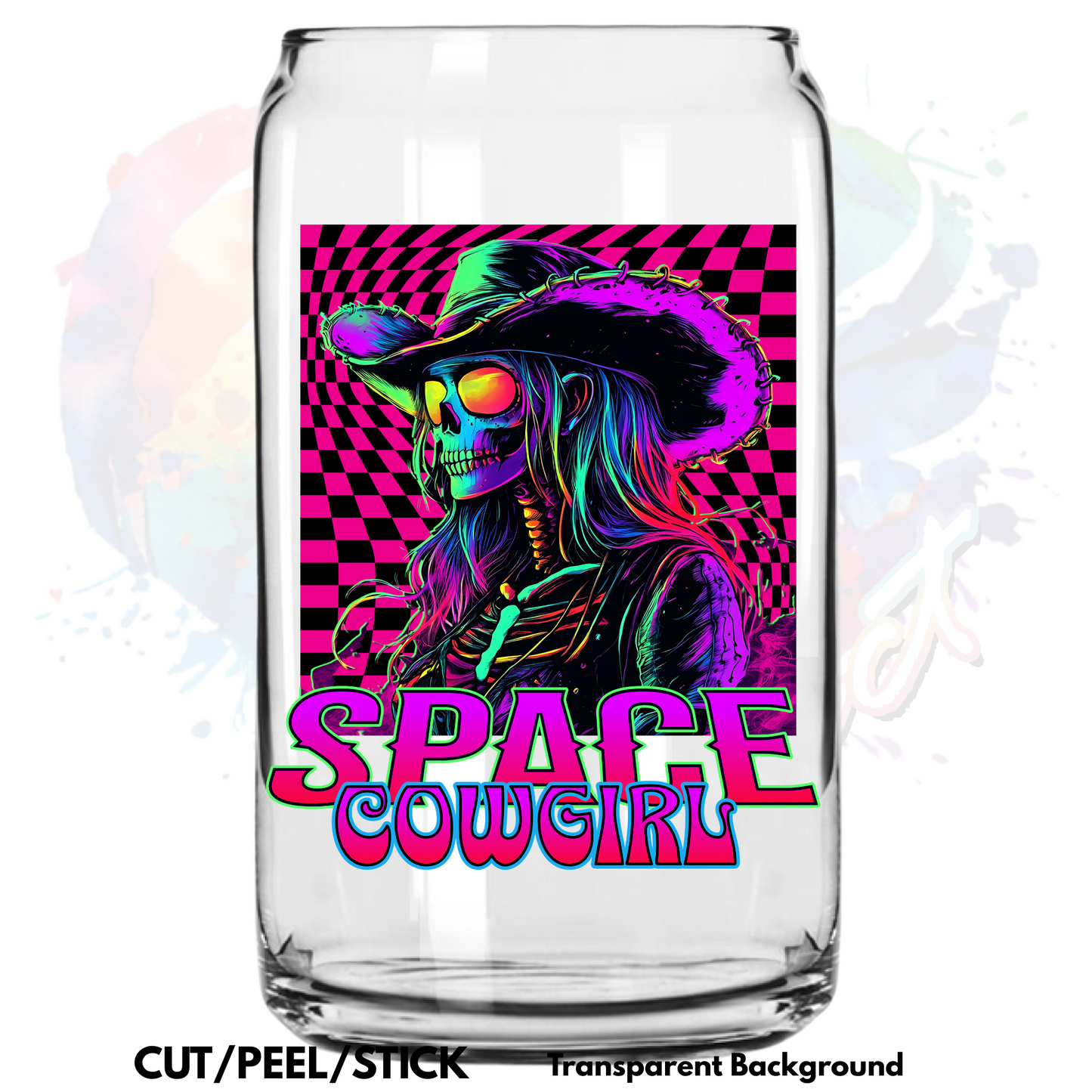 Space Cowgirl UV DTF Decal