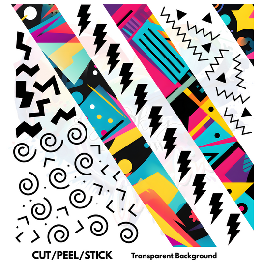 Retro Funk 2 UV DTF  Sheet 10x10