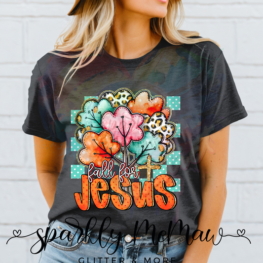 Fall For Jesus 2   Ready to Press DTF Transfer (Fabrics only)