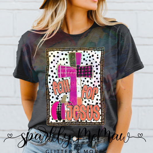 Fall for Jesus 1 Ready to Press DTF Transfer (Fabrics only)